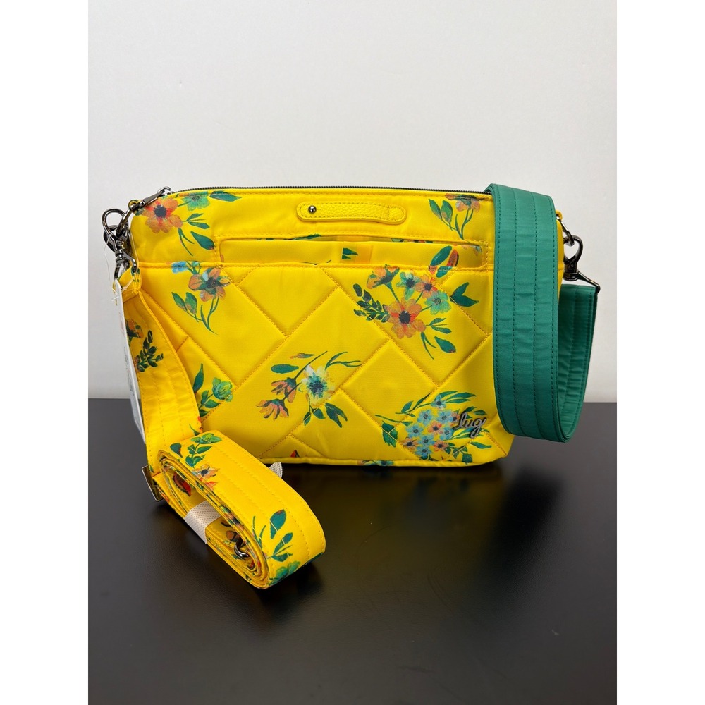 Lug‎ Flare 2 Yellow Bouquet Floral Crossbody RFID Brand New Live Life in Color